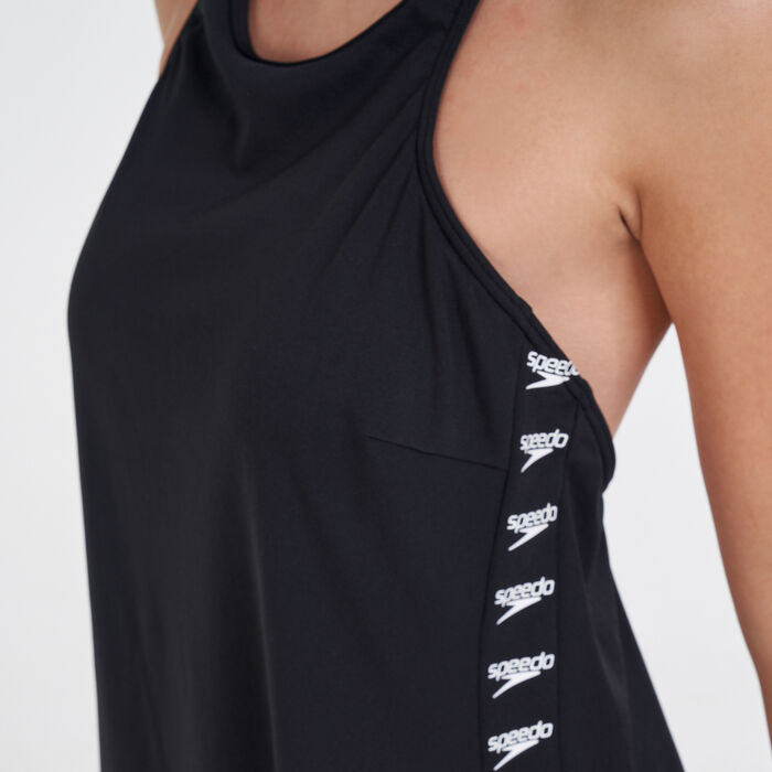 Women's Boom Logo Splice Swimming Dress Women's Boom Logo Splice Swimming Dress image number 3