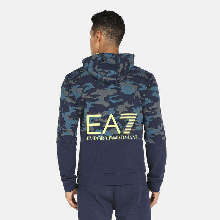 Men's Camo Print Zip Hoodie image number 1
