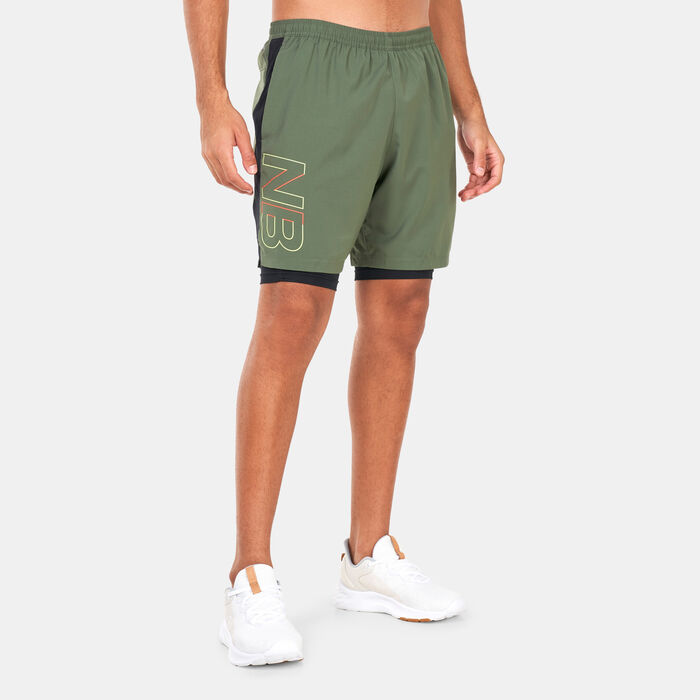 Men's Printed Accelerate Pacer 7-inch 2-in-1 Shorts Men's Printed Accelerate Pacer 7-inch 2-in-1 Shorts image number 0