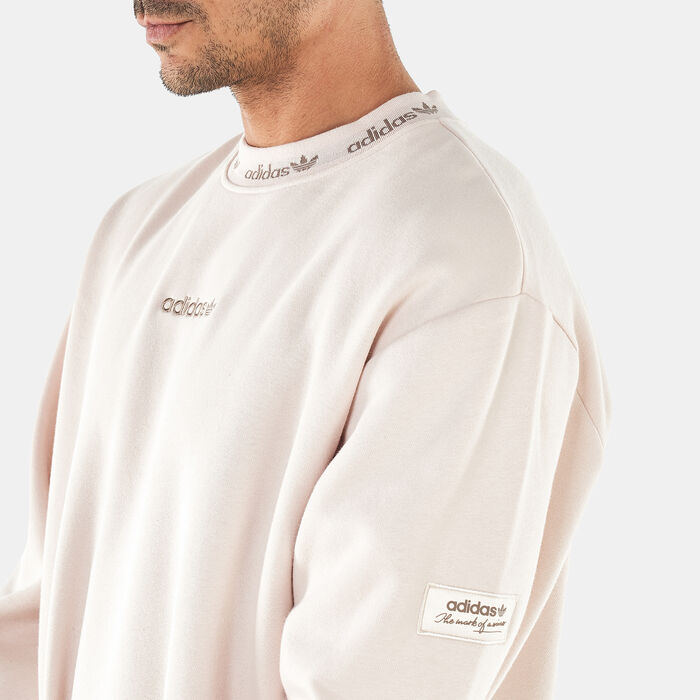 Men's Trefoil Linear Crew Sweatshirt Men's Trefoil Linear Crew Sweatshirt image number 3