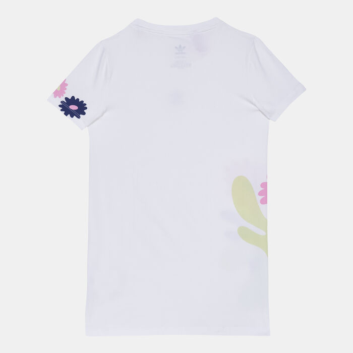 Kids' Flower Print T-Shirt Dress Kids' Flower Print T-Shirt Dress image number 1