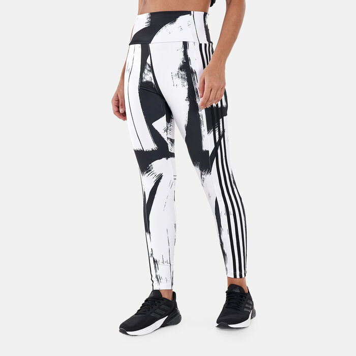 Women's All Over Print 3-Stripes 7/8 Leggings Women's All Over Print 3-Stripes 7/8 Leggings image number 0