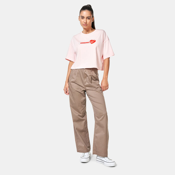 Women's Y2K Heart Cropped T-Shirt Women's Y2K Heart Cropped T-Shirt image number 2