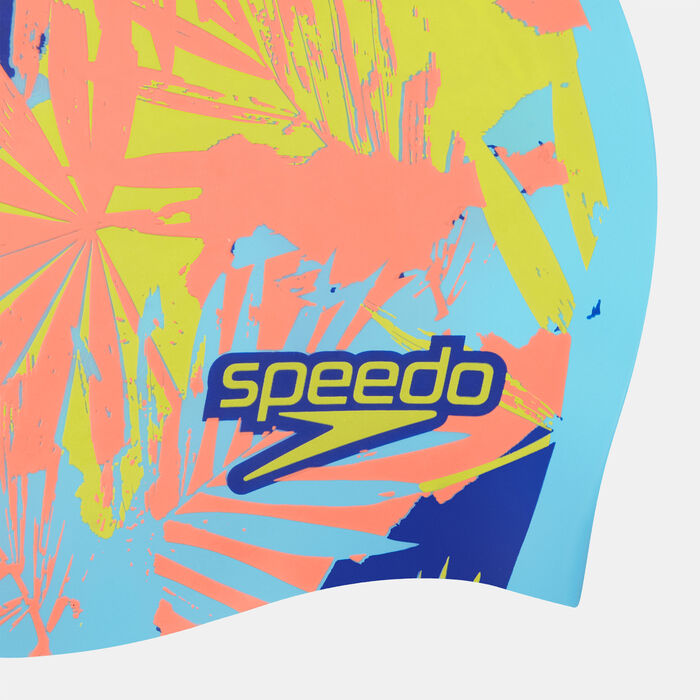 Kids' Reversible Slogan Swimming Cap Kids' Reversible Slogan Swimming Cap image number 4