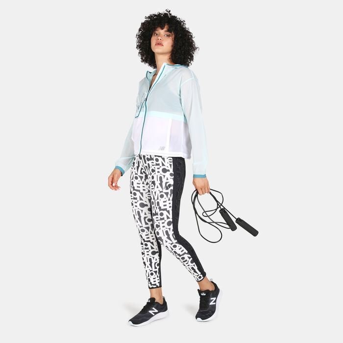 Women's Printed Impact Run Light Pack Jacket Women's Printed Impact Run Light Pack Jacket image number 2