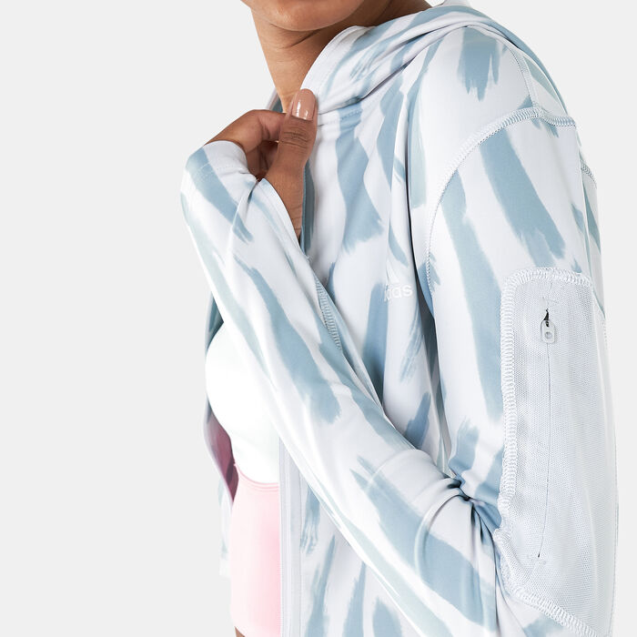 Women's Icon Allover Print Long-Sleeve Running Jacket Women's Icon Allover Print Long-Sleeve Running Jacket image number 3