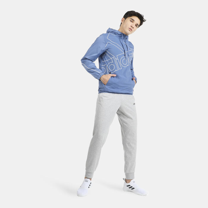 Men's Essentials Giant Logo Windbreaker Hoodie Men's Essentials Giant Logo Windbreaker Hoodie image number 2