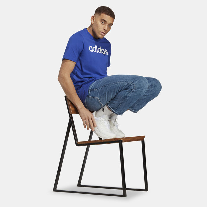 Men's Essentials Linear Embroidered Logo T-Shirt Men's Essentials Linear Embroidered Logo T-Shirt image number 2