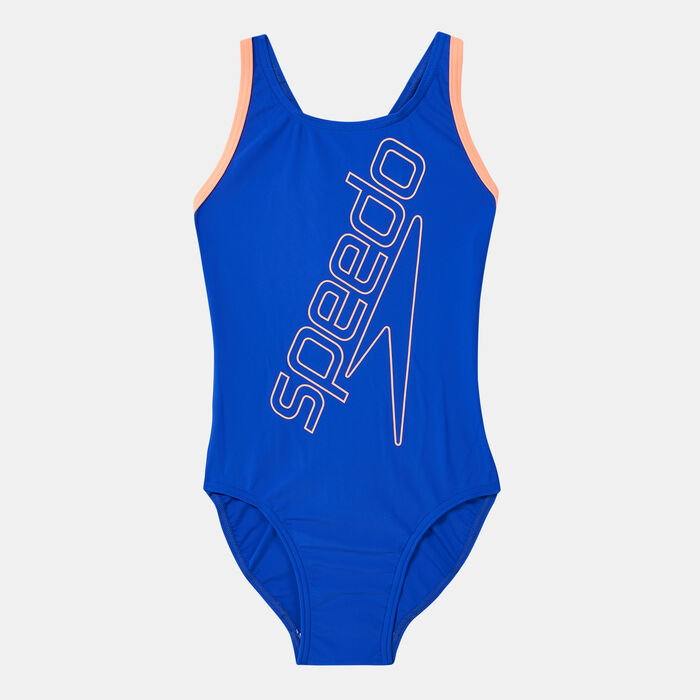 Kids' Boom Logo Placement Flyback Swimsuit Kids' Boom Logo Placement Flyback Swimsuit image number 0
