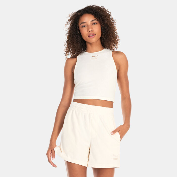 Women's Classics Towelling Crop Top Women's Classics Towelling Crop Top image number 0