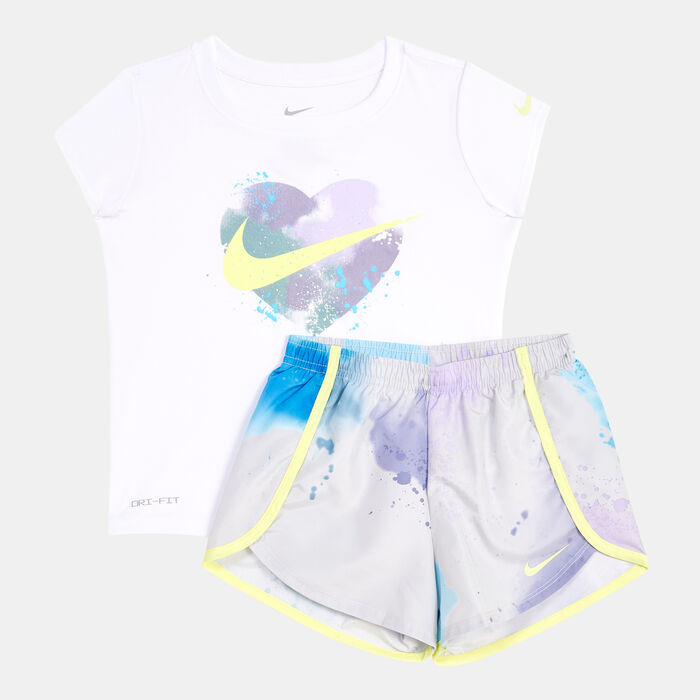 Kids' Just DIY It Dri-FIT Sprinter T-Shirt and Shorts Set (Younger Kids) Kids' Just DIY It Dri-FIT Sprinter T-Shirt and Shorts Set (Younger Kids) image number 1
