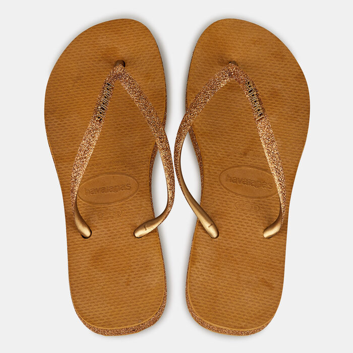 Women's Slim Flatform Sparkle Flip Flops Women's Slim Flatform Sparkle Flip Flops image number 0