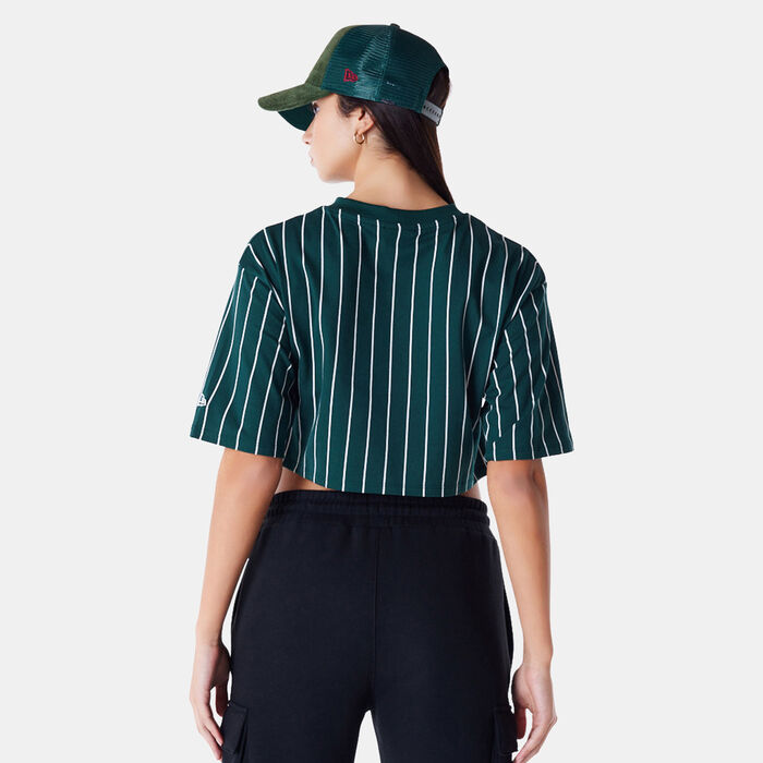 Women's Pinstripe Crop Top Women's Pinstripe Crop Top image number 1
