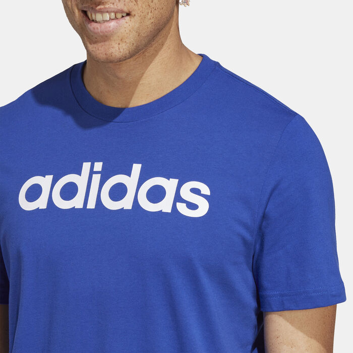 Men's Essentials Linear Embroidered Logo T-Shirt Men's Essentials Linear Embroidered Logo T-Shirt image number 3