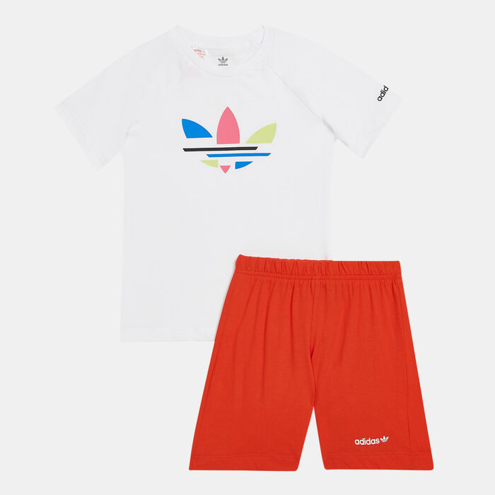 Kids' Adicolor T-Shirt and Shorts Set Kids' Adicolor T-Shirt and Shorts Set image number 0