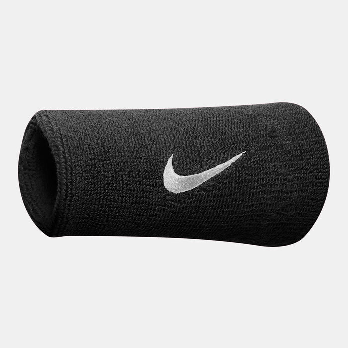 Swoosh Doublewide Tennis Wrist Bands (1 Pair) Swoosh Doublewide Tennis Wrist Bands (1 Pair) image number 0