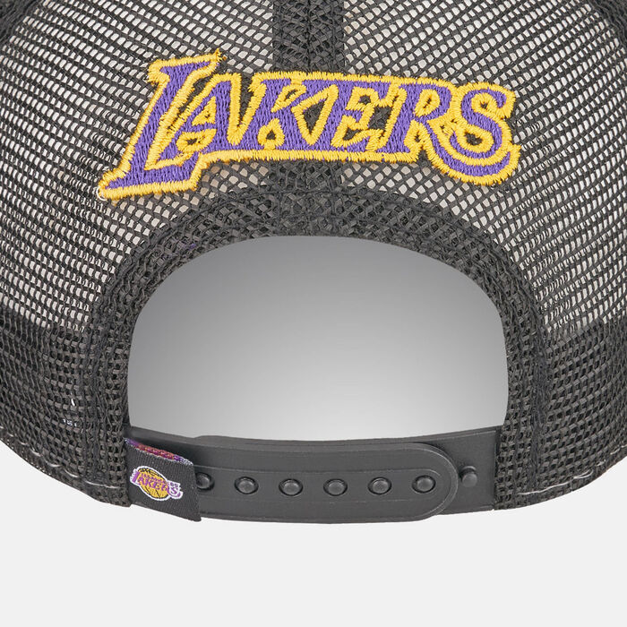 Men's Los Angeles Lakers Team Color Block A-Frame Trucker Cap Men's Los Angeles Lakers Team Color Block A-Frame Trucker Cap image number 1