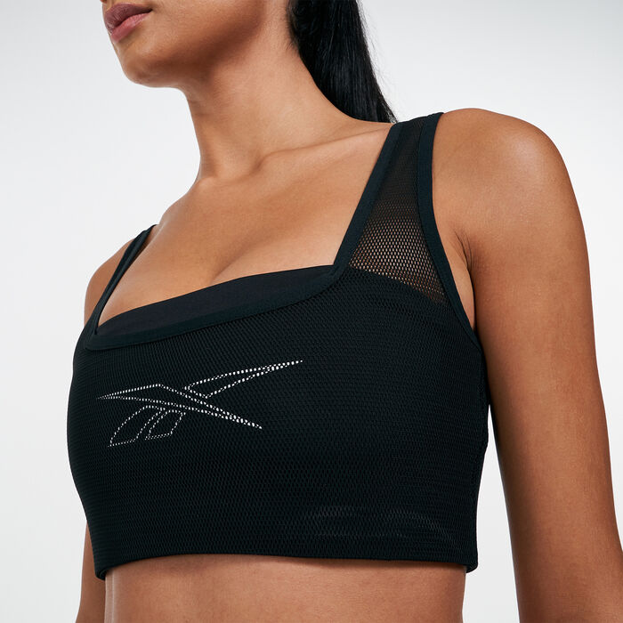 Women's Studio Mesh Sports Bra Women's Studio Mesh Sports Bra image number 3