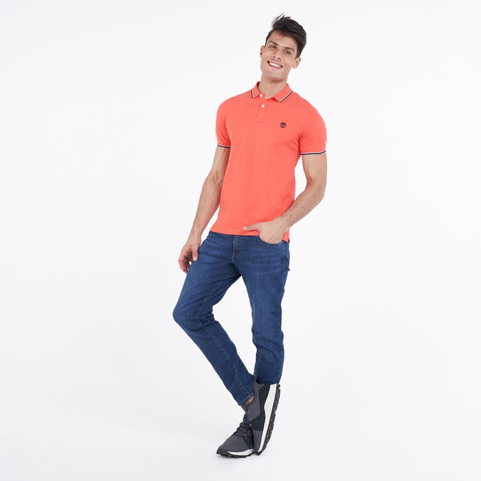 Men's Millers River Tipped Pique Polo T-Shirt Men's Millers River Tipped Pique Polo T-Shirt image number 2