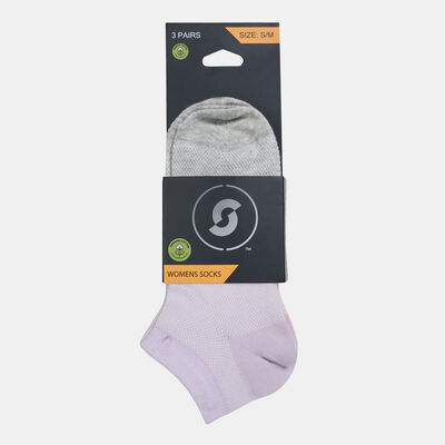 Women's Lightweight Ankle Socks (3 Pack) - S/M Women's Lightweight Ankle Socks (3 Pack) - S/M