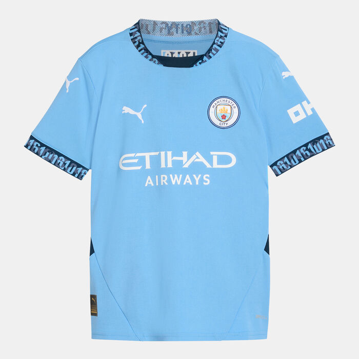 KIds' Manchester City 24/25 Home Replica Football Jersey KIds' Manchester City 24/25 Home Replica Football Jersey image number 0