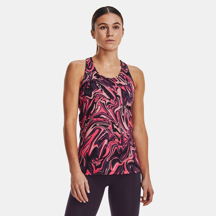 Women's HeatGear® Armour Racer Print Tank Top Women's HeatGear® Armour Racer Print Tank Top image number 0