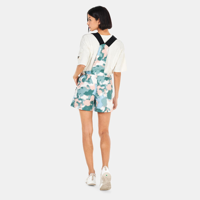 Women's Allover Print Dungarees Women's Allover Print Dungarees image number 1