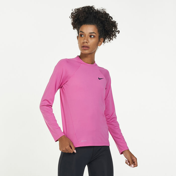 Women's Essential Long Sleeve Hydroguard Rashguard Women's Essential Long Sleeve Hydroguard Rashguard image number 0