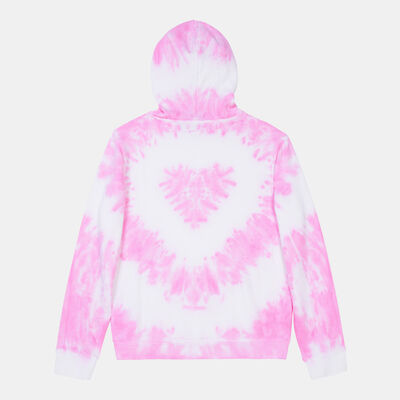 Women's Tie Dye Heart Hoodie