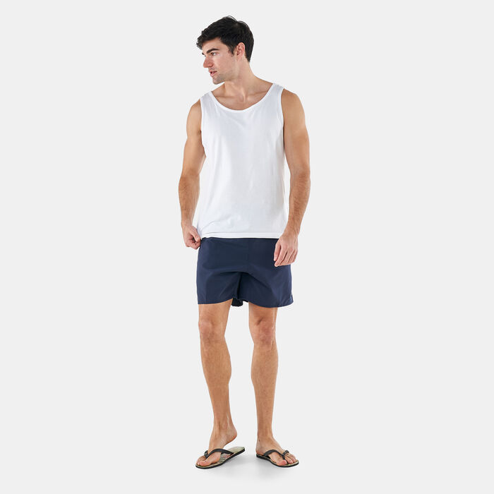 Men's Printed Trim 16" Swimming Water Shorts Men's Printed Trim 16" Swimming Water Shorts image number 2
