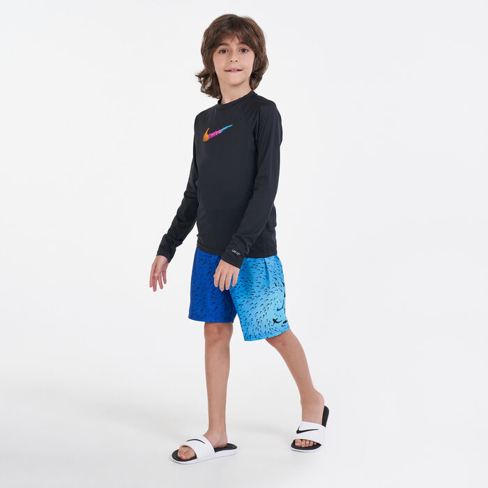 Kids' Shark Volley 8 Inch Swim Shorts Kids' Shark Volley 8 Inch Swim Shorts image number 2