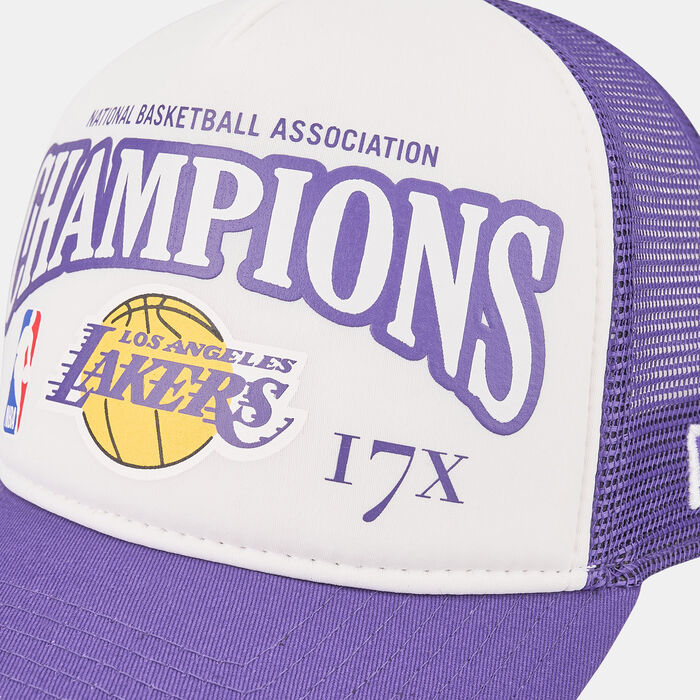 Men's Los Angeles Lakers League Champions A-Frame Trucker Cap Men's Los Angeles Lakers League Champions A-Frame Trucker Cap image number 2