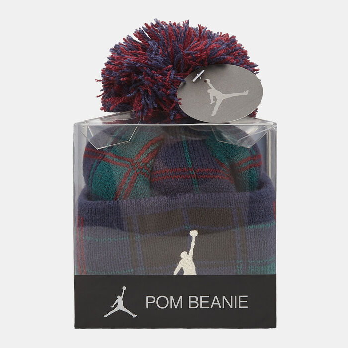 Kids' Plaid Pom Beanie Kids' Plaid Pom Beanie image number 3