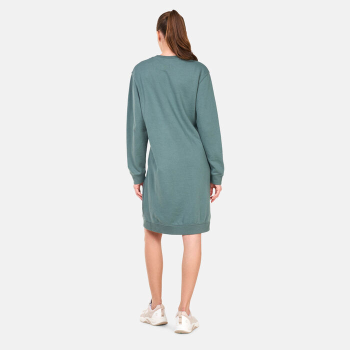 Women's Check-Logo Crewneck Dress Women's Check-Logo Crewneck Dress image number 1