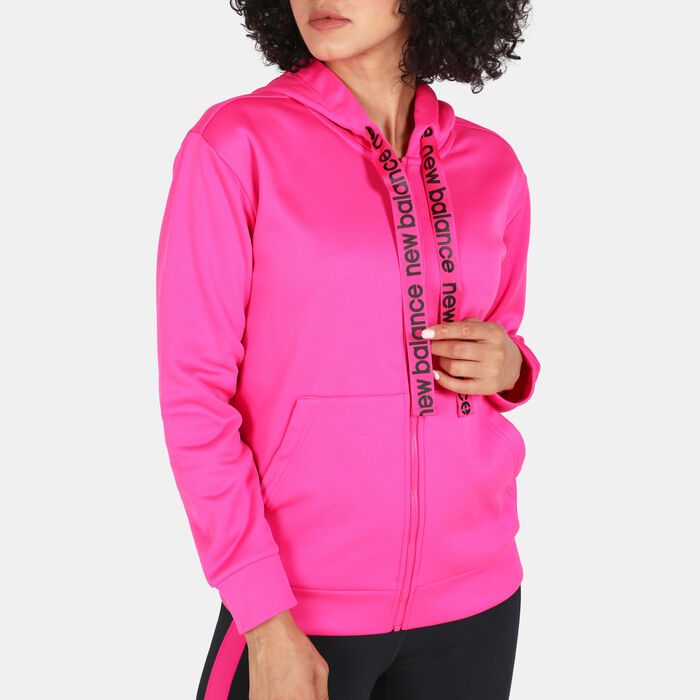 Women's Relentless Train Fleece Full Zip Hoodie Women's Relentless Train Fleece Full Zip Hoodie image number 3
