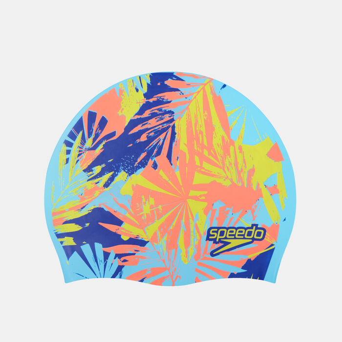 Kids' Reversible Slogan Swimming Cap Kids' Reversible Slogan Swimming Cap image number 2