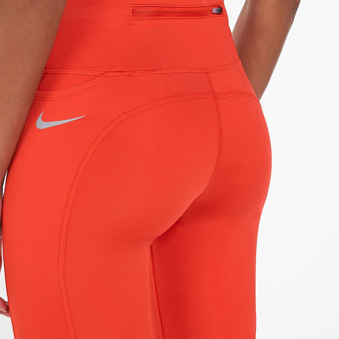 Women's Fast Mid-Rise Crop Running Leggings Women's Fast Mid-Rise Crop Running Leggings image number 3