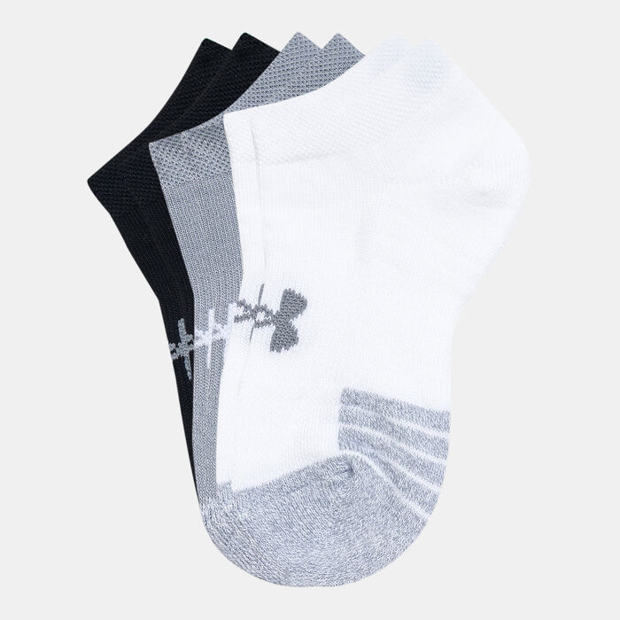 Kids' HeatGear® No-Show Socks (Older Kids) - 3 Pack image number 0