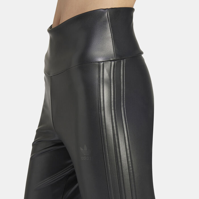 Women's Faux Leather Leggings image number 3