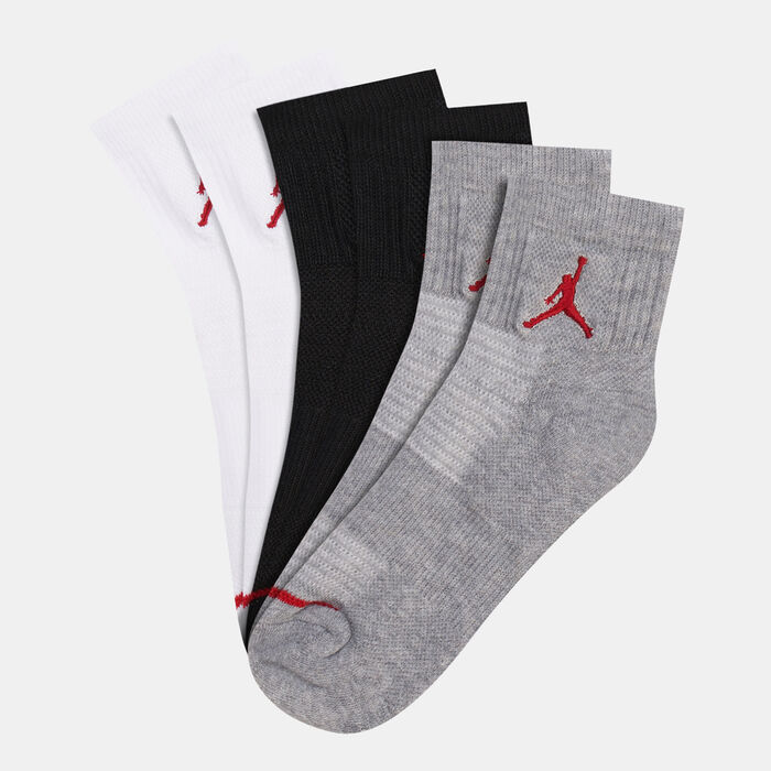 Kids' Jumpman Quarter Socks (3 Pack) Kids' Jumpman Quarter Socks (3 Pack) image number 0