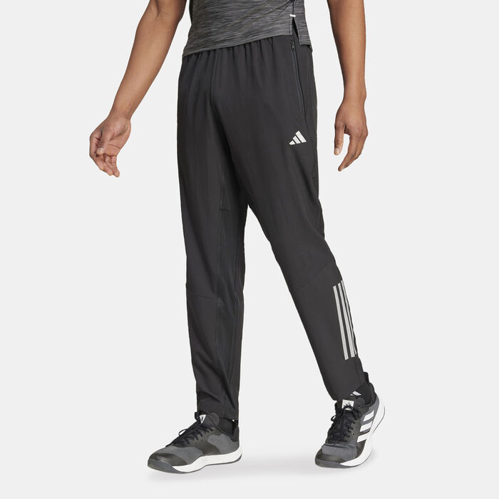 Men's Gym+ Training 3-Stripes Training Woven Joggers Men's Gym+ Training 3-Stripes Training Woven Joggers image number 0