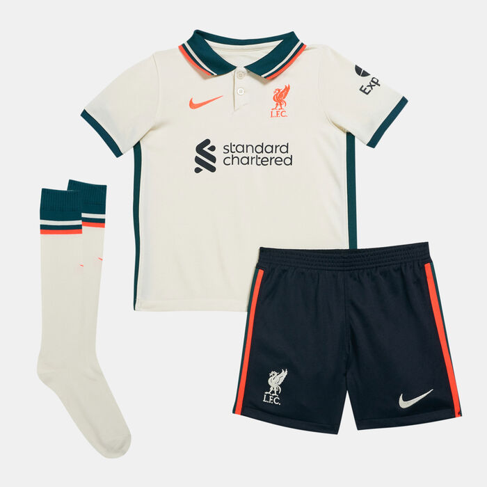 Kids' Liverpool F.C. Away Stadium Football Kit - 2021/22 (Baby and Toddler) Kids' Liverpool F.C. Away Stadium Football Kit - 2021/22 (Baby and Toddler) image number 1