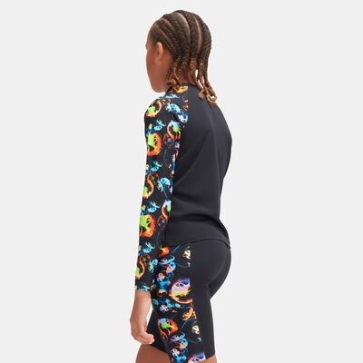 Kids' Digital Printed Long Sleeve Rashguard