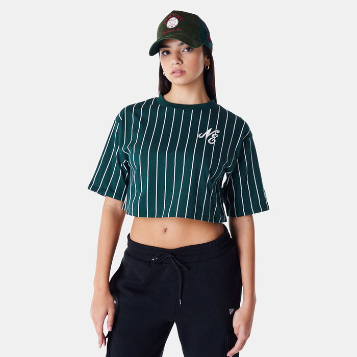 Women's Pinstripe Crop Top Women's Pinstripe Crop Top image number 0