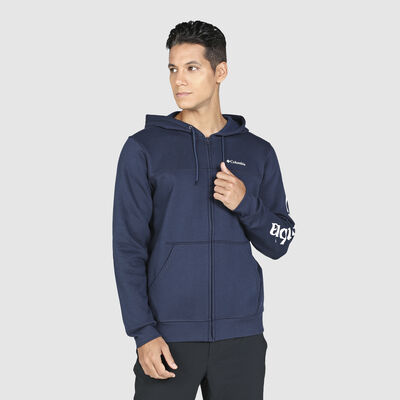 Men's Logo Full-Zip Fleece Hoodie