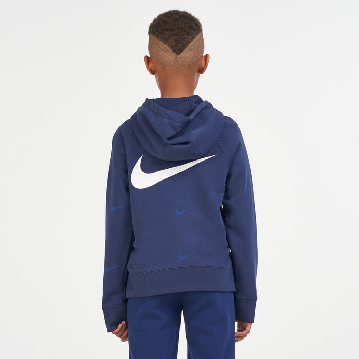 Kids' Swoosh Fleece Jacket image number 1