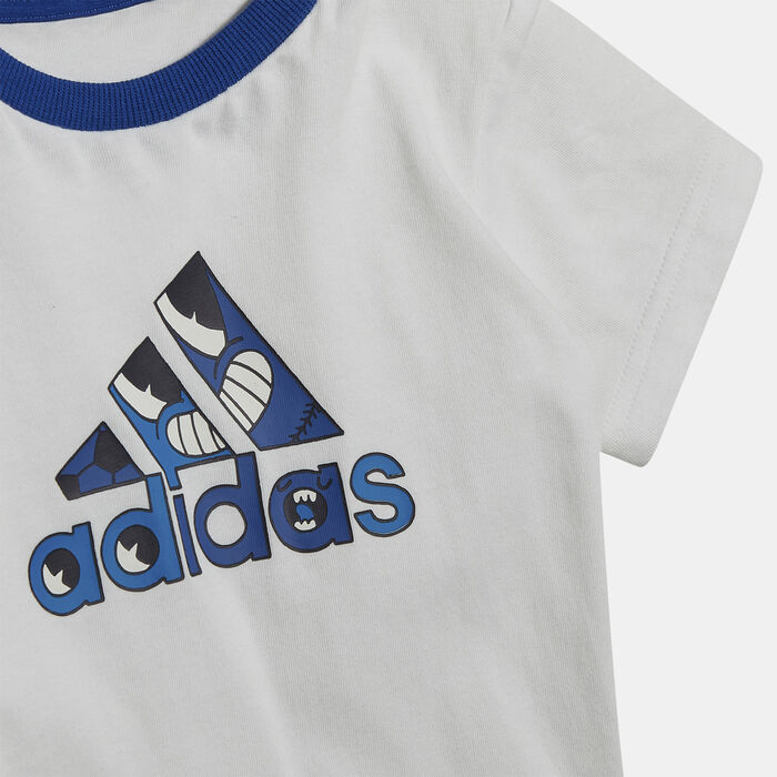 Kids' Ball Graphic T-Shirt And Sweatpants Summer Set Kids' Ball Graphic T-Shirt And Sweatpants Summer Set image number 2