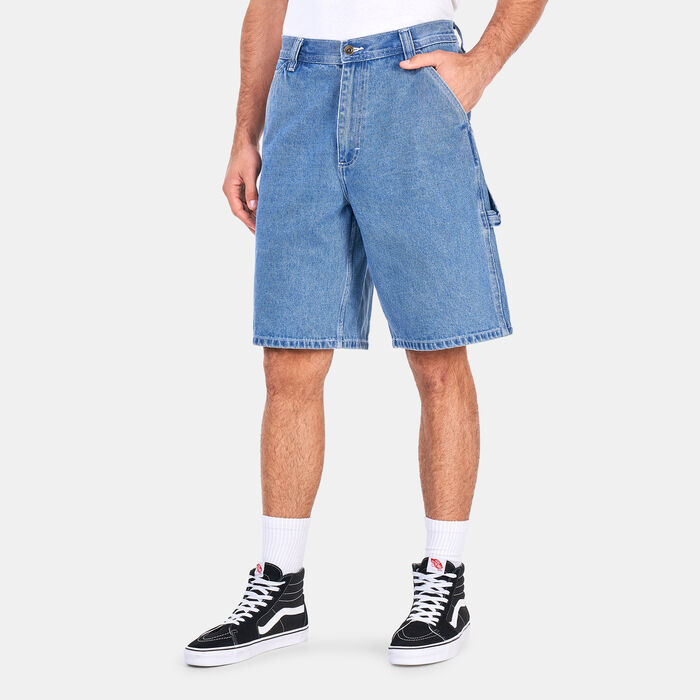 Men's Drill Chore Loose Denim 22-inch Shorts image number 0