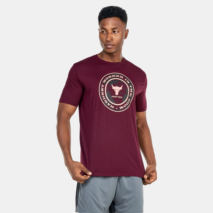 Men's Project Rock Globe T-Shirt Men's Project Rock Globe T-Shirt image number 0