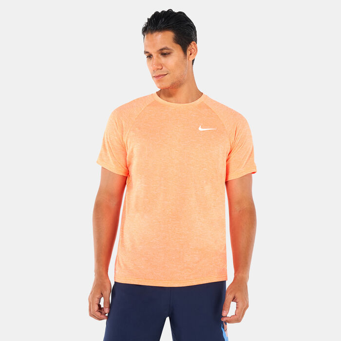 Men's Heathered Hydroguard Swimming Shirt Men's Heathered Hydroguard Swimming Shirt image number 0